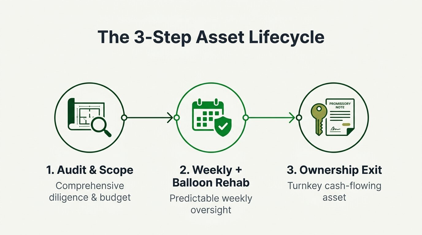 The 3-Step Asset Lifecycle Infographic